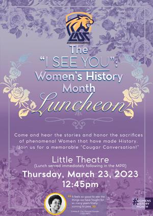 “I See You” Women’s History Month Event 