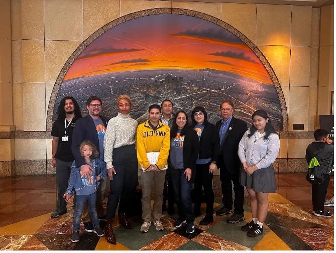 Trustee Hernandez led a group of students to testify before the LA Metro Board meeting on April 25 in support of making the GoPass permanent. 