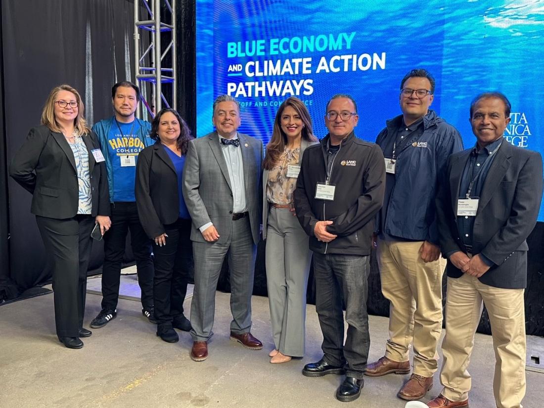The Harbor College Team made a notable appearance at the Blue Economy and Climate Action Pathways (BECAP) kickoff and conference