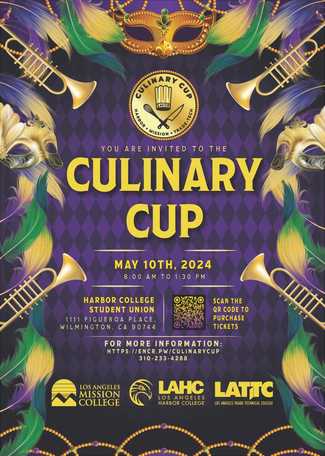 4th Annual LACCD Culinary Cup – May 10 at Los Angeles Harbor College