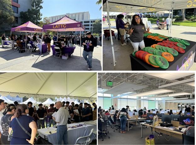 photos of LATTC's Fall Open House and Enrollment Fair