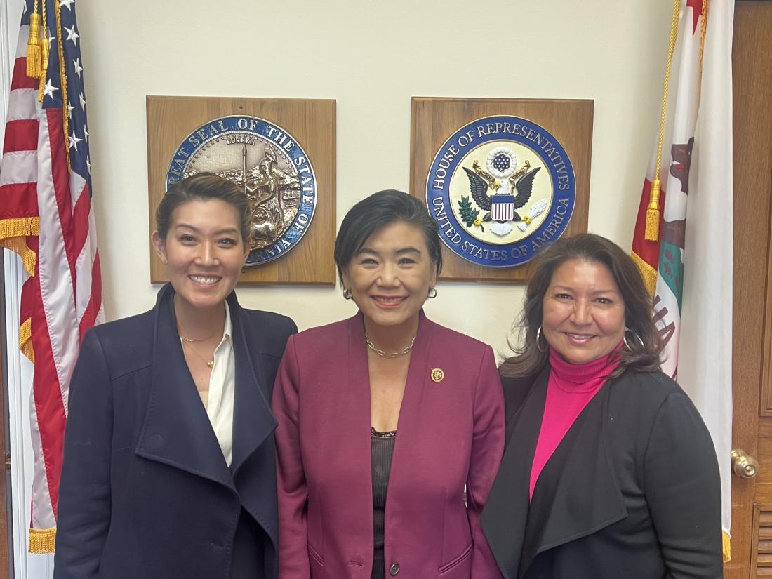 Congresswoman Judy Chu Meets with LACCD Trustee Kelsey Iino in Washington D.C.