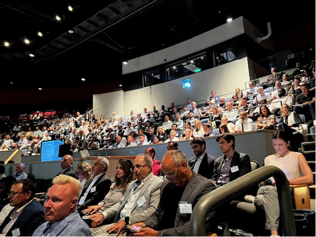 Attendees in the Little Theatre