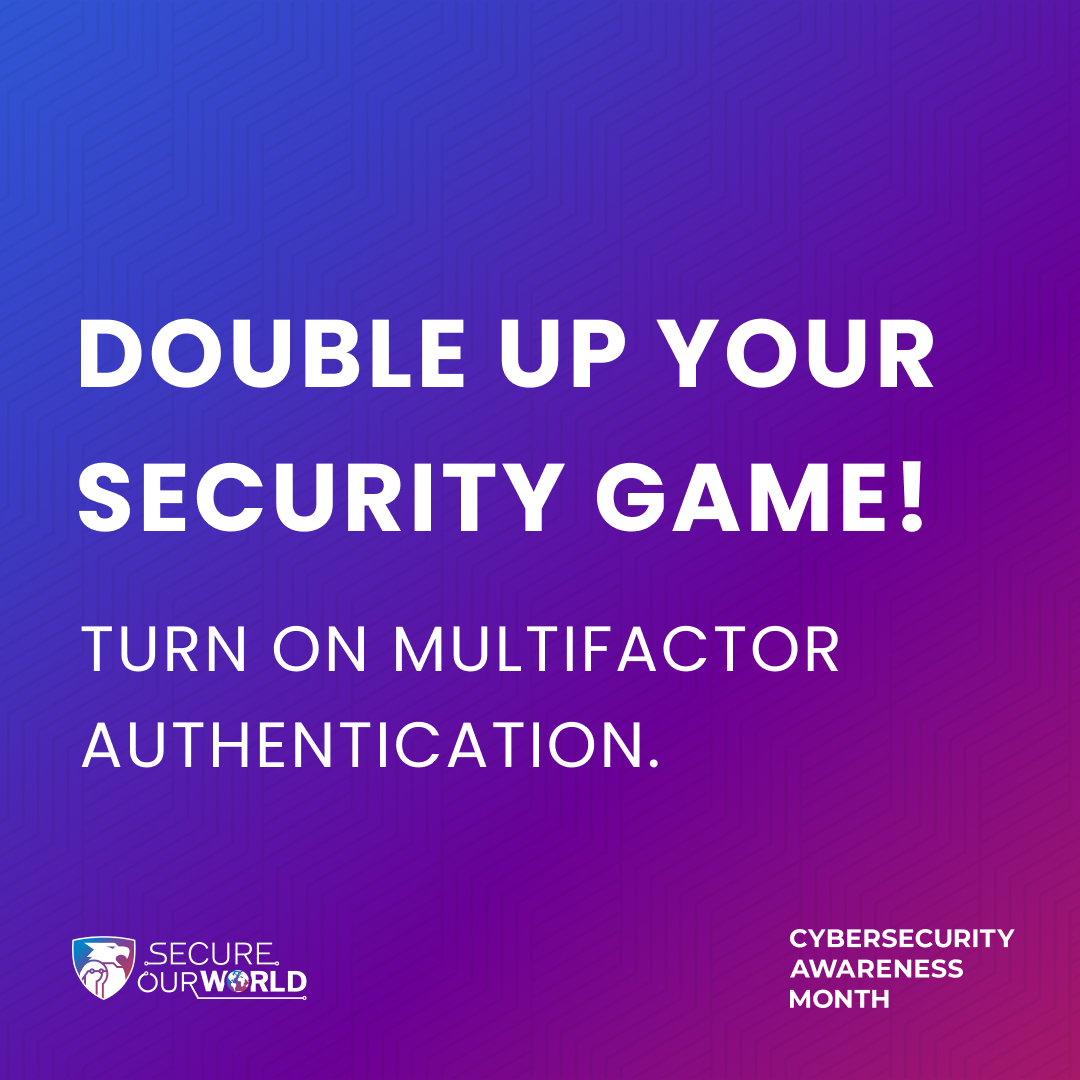 image that says Turn on multifactor authentication 