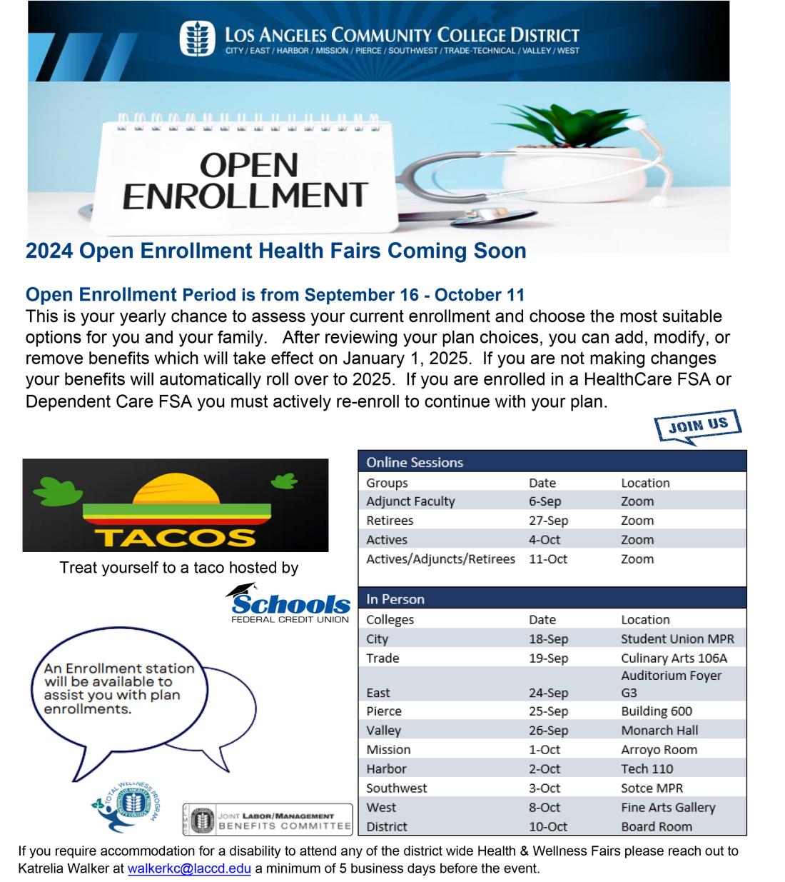 2024 Open Enrollment Health Fairs Coming Soon