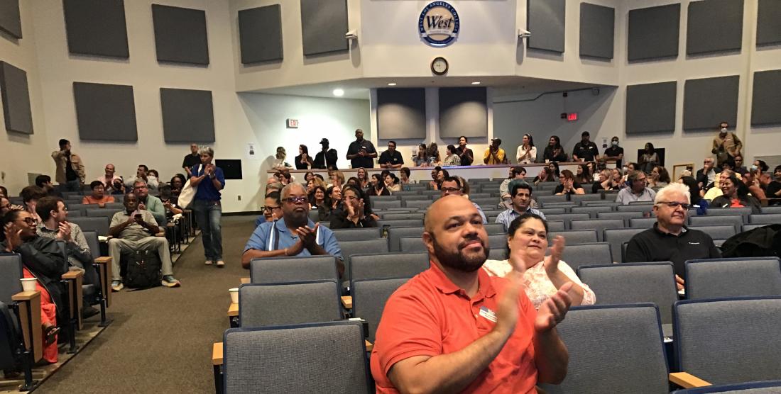 Faculty in the audience at Convocation