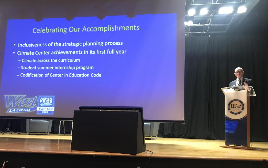 James M. Limbaugh speaking at Convocation