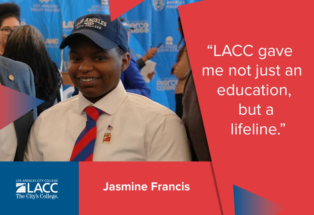 Jasmine Francis - LACC Student Spotlight of the Week