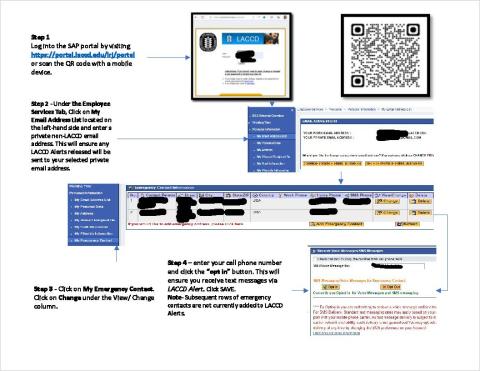LACCD Alerts Employee Self-Serve Instructions