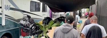RV encampment homeless