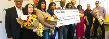 Food 4 Less/Foods Co. presents donation to Los Angeles Southwest College
